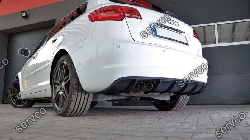 Prelungire spoiler difuzor bara spate Audi A3 8P Sportback Facelift Rs3 S3 S-line ver3