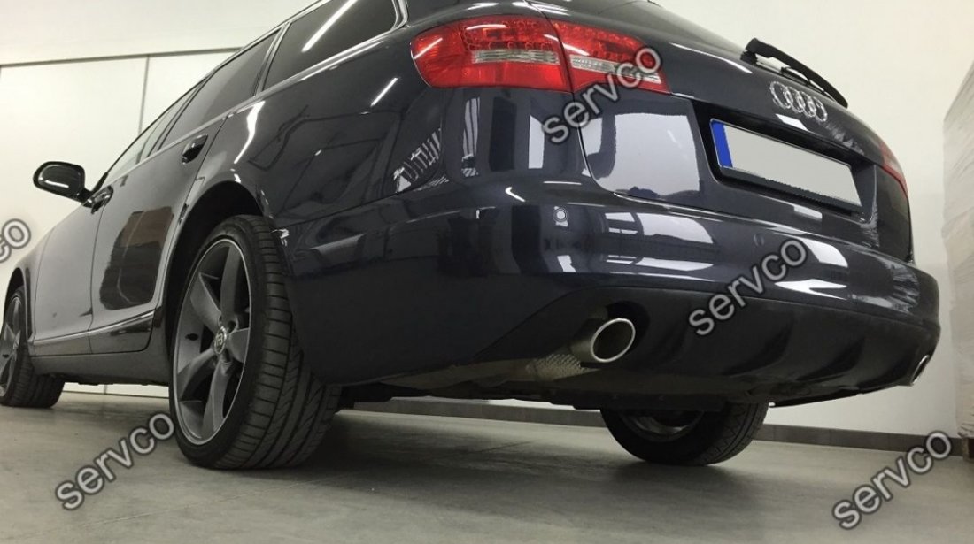 Prelungire spoiler difuzor bara spate Audi A6 C6 4F Facelift 2009 2011 Sline S6 ver2