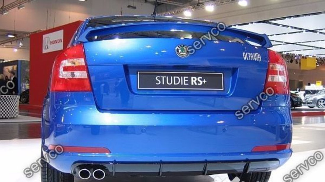 prelungire spoiler difuzor bara spate Skoda Octavia 2 1Z Facelift RS pt bara normala