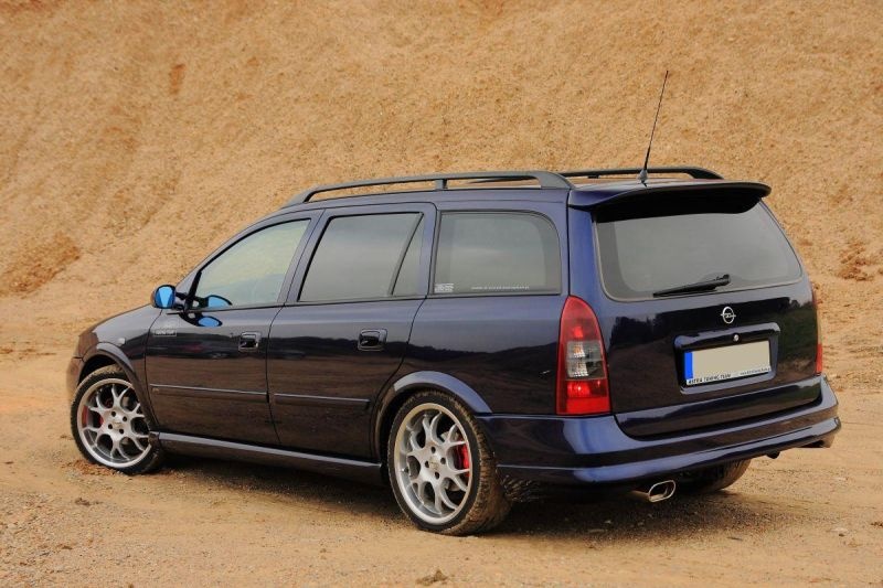 Prelungire spoiler fusta bara spate Opel Astra G caravan OPC line