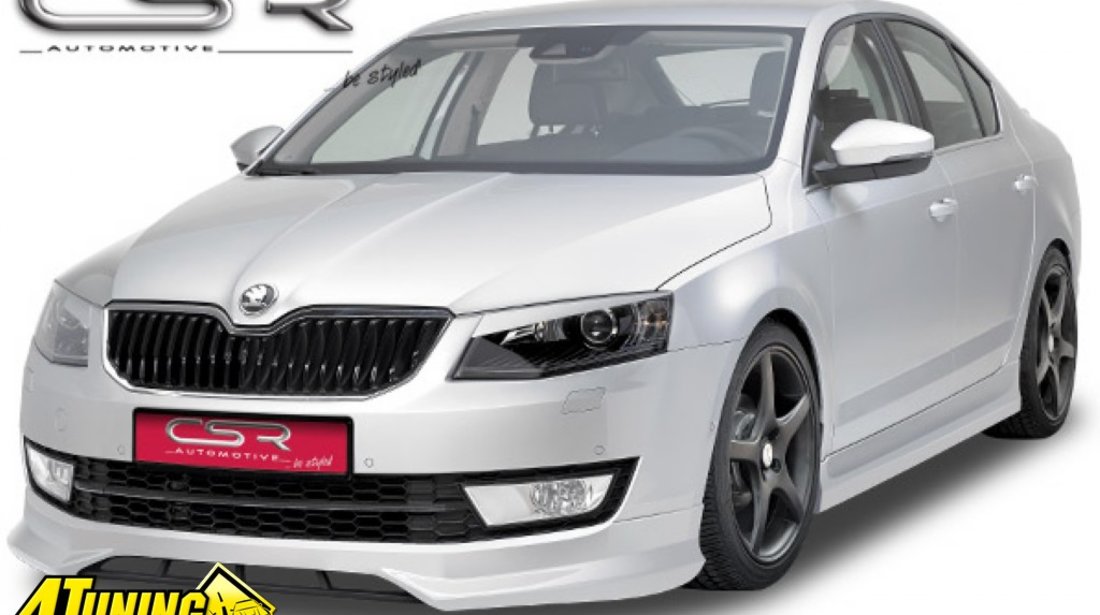 Prelungire Spoiler Sub Bara Fata Skoda Octavia 3 Typ 5E dupa 2012 FA185 si pentru varianta RS FA218