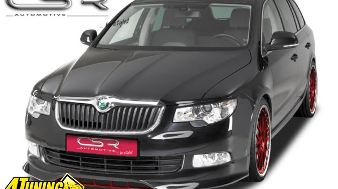 Prelungire Spoiler Sub Bara Fata Skoda Superb II 3T FA158