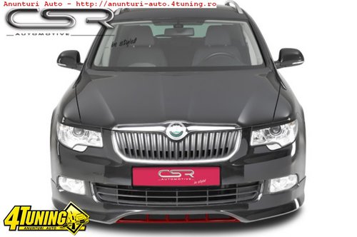 Prelungire Spoiler Sub Bara Fata Skoda Superb II 3T FA158