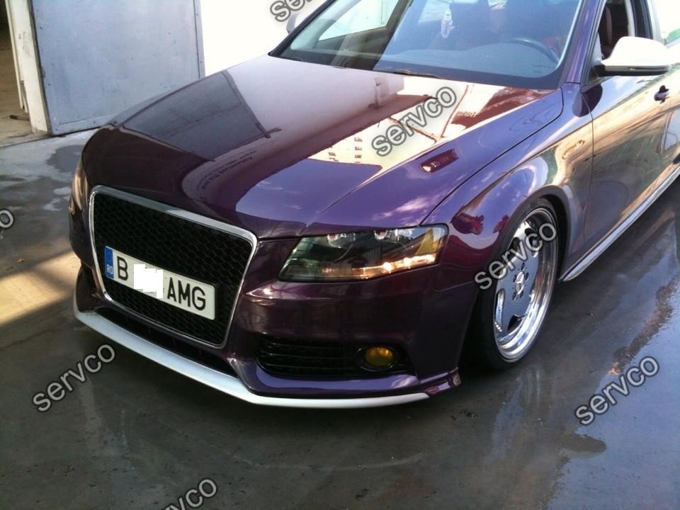 Prelungire spoiler tuning sport bara fata Audi A4 B8 8K S line RS4 S4 2008-2013 ver1