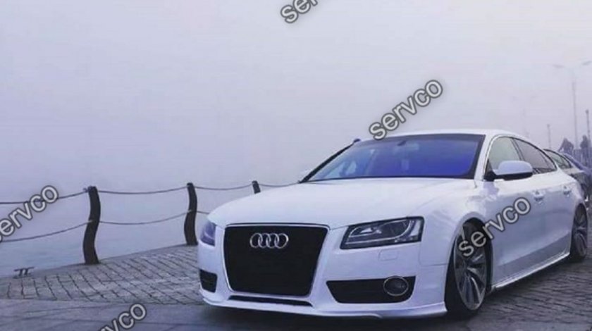 Prelungire spoiler tuning sport bara fata Audi A5 Coupe Cabrio Sportback Sline 2007-2012 v2