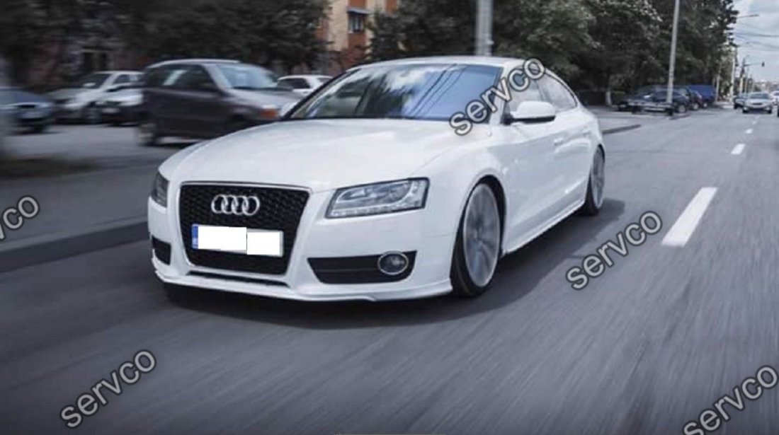 Prelungire spoiler tuning sport bara fata Audi A5 Coupe Cabrio Sportback Sline 2007-2012 v2