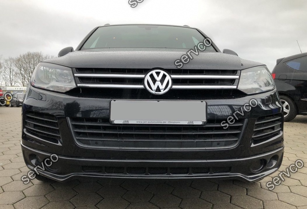 Prelungire spoiler tuning sport bara fata VW Touareg 7P5 Rline Off Road 2011-2015 v2