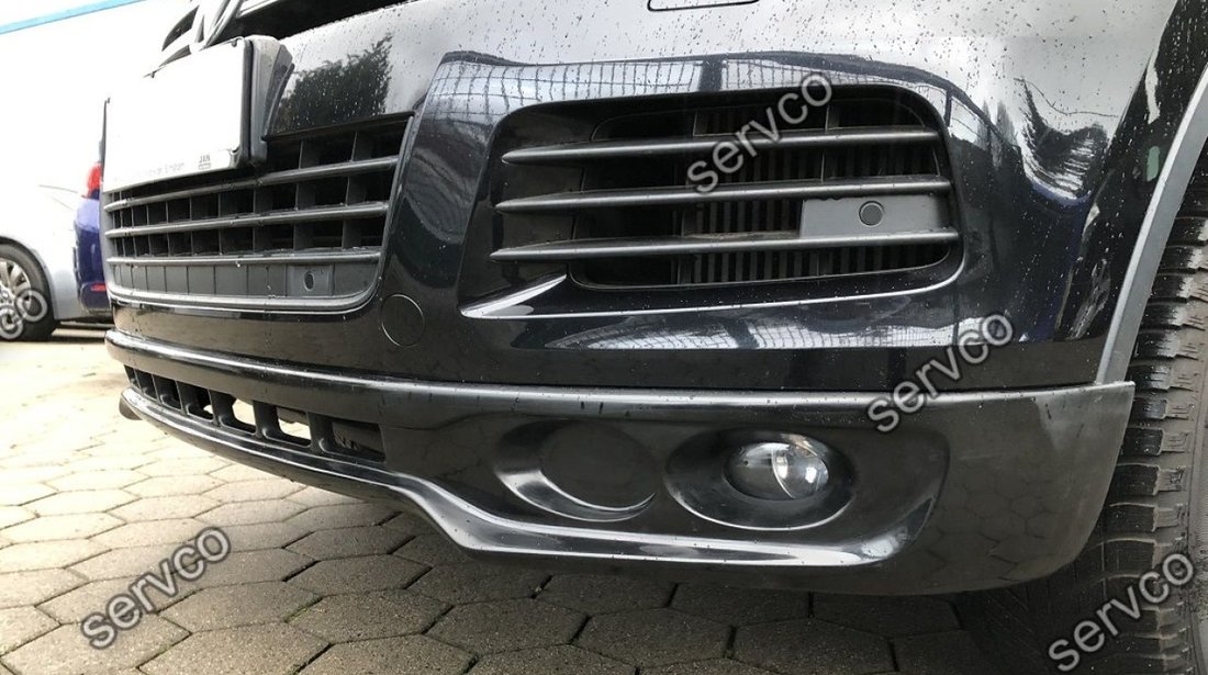 Prelungire spoiler tuning sport bara fata VW Touareg 7P5 Rline Off Road 2011-2015 v2