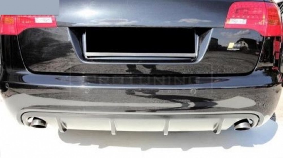 Prelungire spoiler tuning sport bara spate Audi A6 C6 4F ABT Avant S line RS6 S6 v2