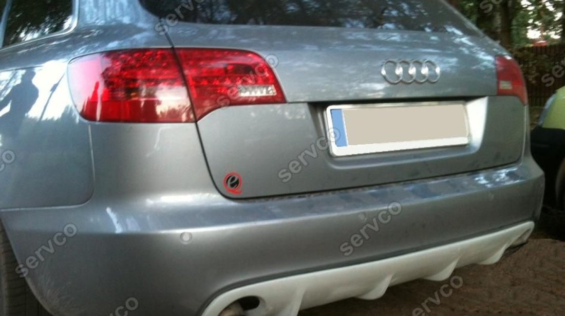 Prelungire spoiler tuning sport bara spate Audi A6 C6 4F ABT Avant S line RS6 S6 v2