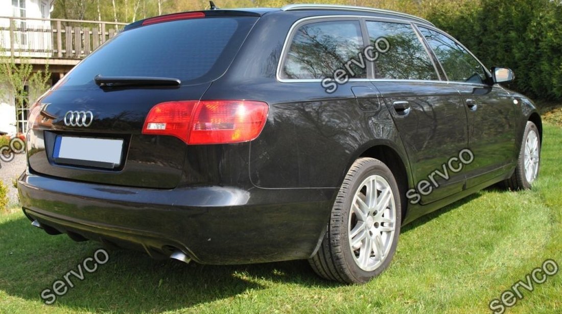 Prelungire spoiler tuning sport bara spate Audi A6 C6 4F ABT Avant S line RS6 S6 v2