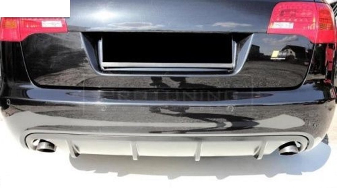 Prelungire spoiler tuning sport bara spate Audi A6 C6 4F ABT Avant S line RS6 S6 v2