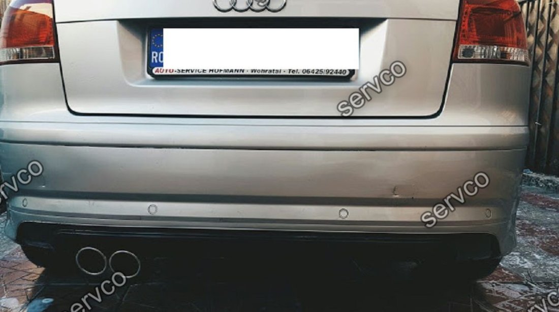 Prelungire spoiler tuning sport bara spate Audi A3 8P Coupe S3 S line RS3 ver1