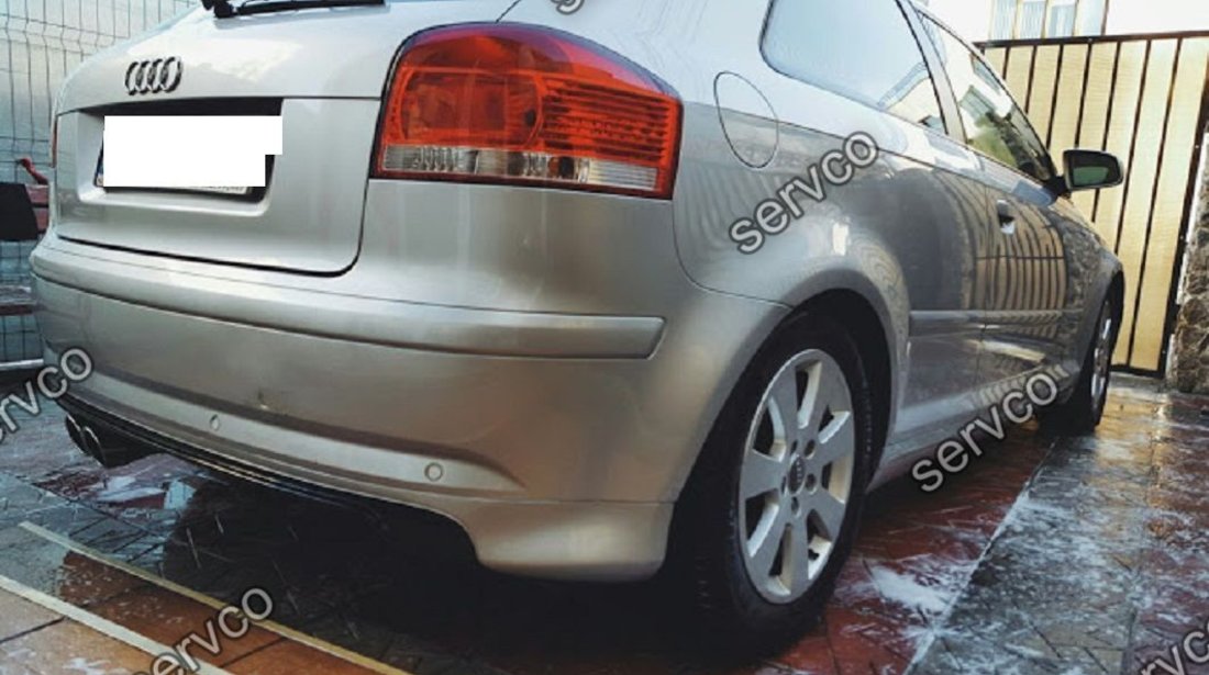 Prelungire spoiler tuning sport bara spate Audi A3 8P Coupe S3 S line RS3 ver1