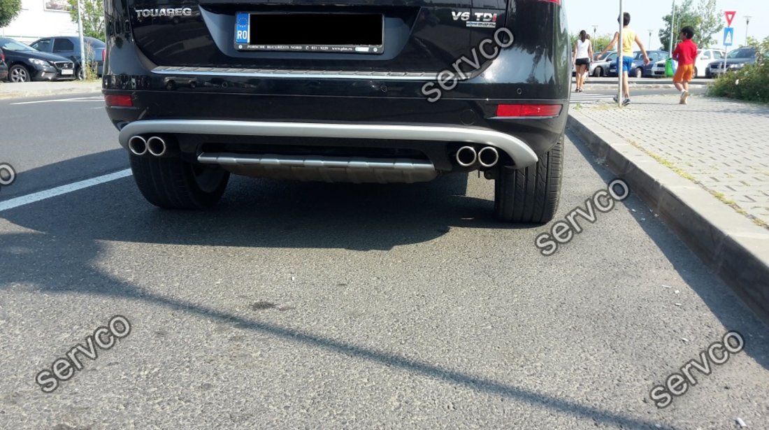 Prelungire spoiler tuning sport bara spate Vw Touareg 7P5 Rline Off Road 2011-2015 ver1