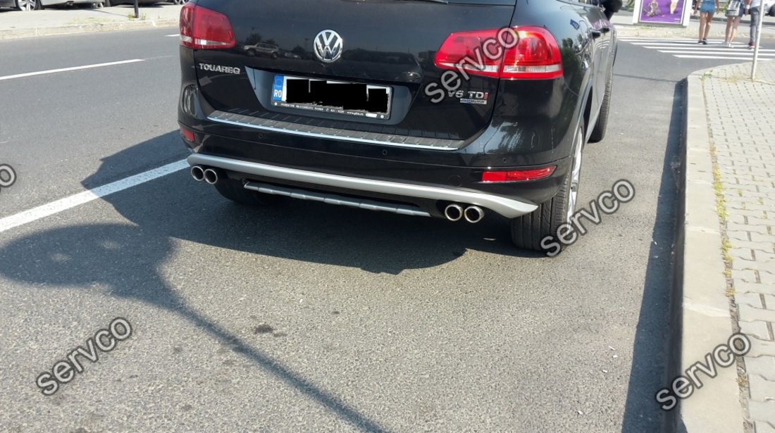 Prelungire spoiler tuning sport bara spate Vw Touareg 7P5 Rline Off Road 2011-2015 ver1