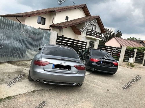 Prelungire tuning ABT sport difuzor bara spate Audi A5 Coupe S5 RS5 Sline 2007-2012 v2