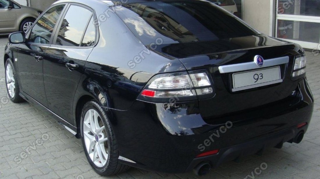 Prelungire tuning sport difuzor bara spate Saab 9 3 Aero 2007-2012 v1