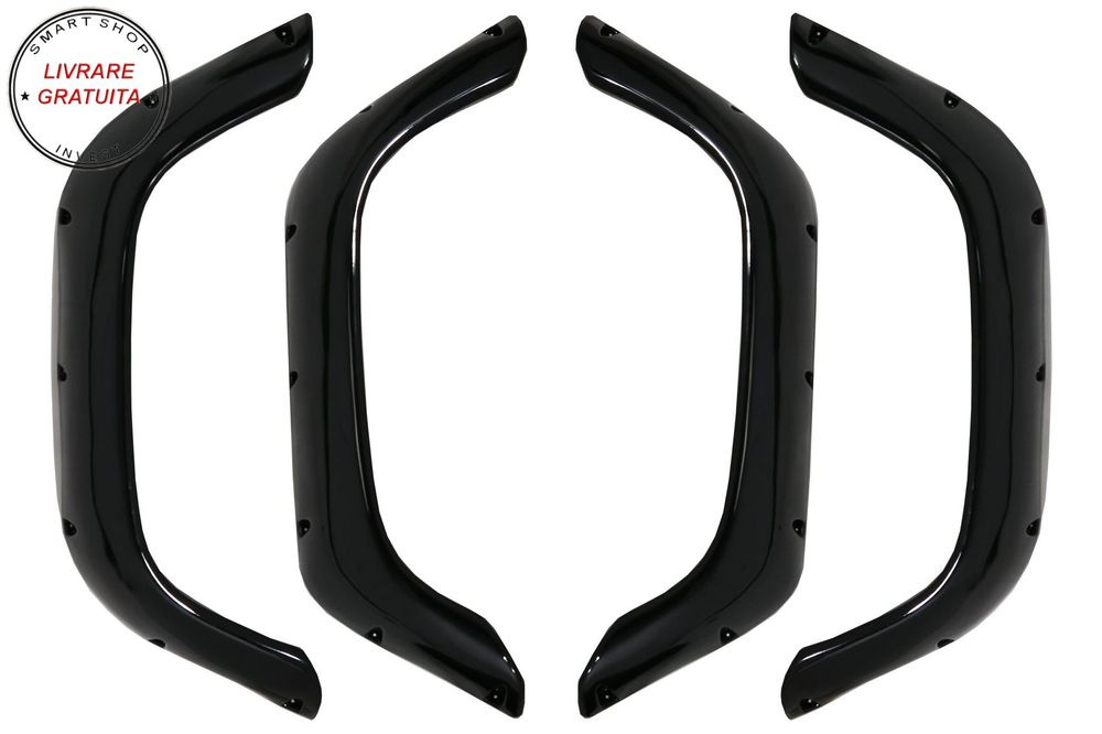 Prelungiri Aripi Extensii Aripi Land Rover Defender 90 & 110 (1990-2016) Negru Luc- livrare gratuita