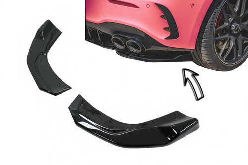 Prelungiri Extensii Bara Spate compatibil cu Mercedes A-Class W177 A35 A45 Hatchback (2018-up) Negru...