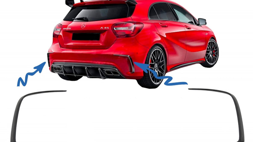 Prelungiri Extensii Bara Spate MERCEDES A-Class W176 (2012-2018) AMG Design