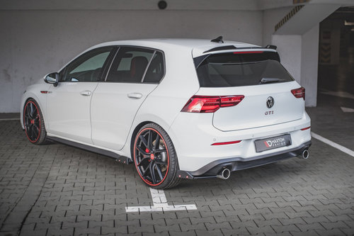 Prelungiri Spate Splitere laterale + Flaps V.2 Volkswagen Golf 8 GTI VW-GO-8-GTI-RSD2C+RSF