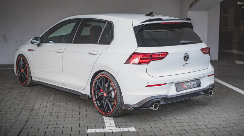 Prelungiri Spate Splitere laterale + Flaps V.2 Volkswagen Golf 8 GTI VW-GO-8-GTI-RSD2T+RSF