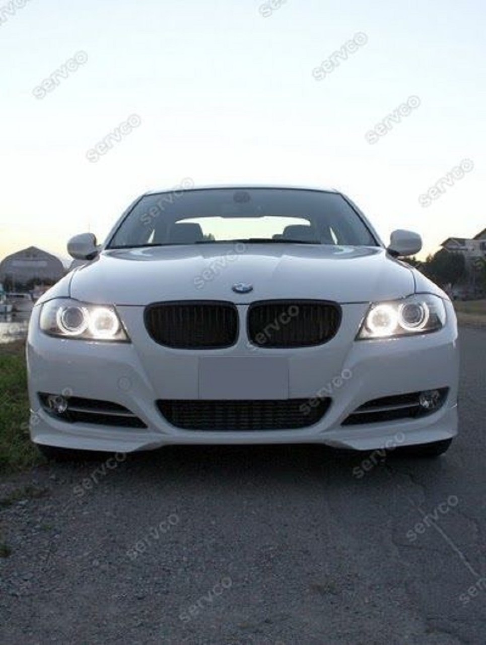 Prelunigre difuzor extensie lip buza bara fata BMW E91 pachet M 2005-2008 v2