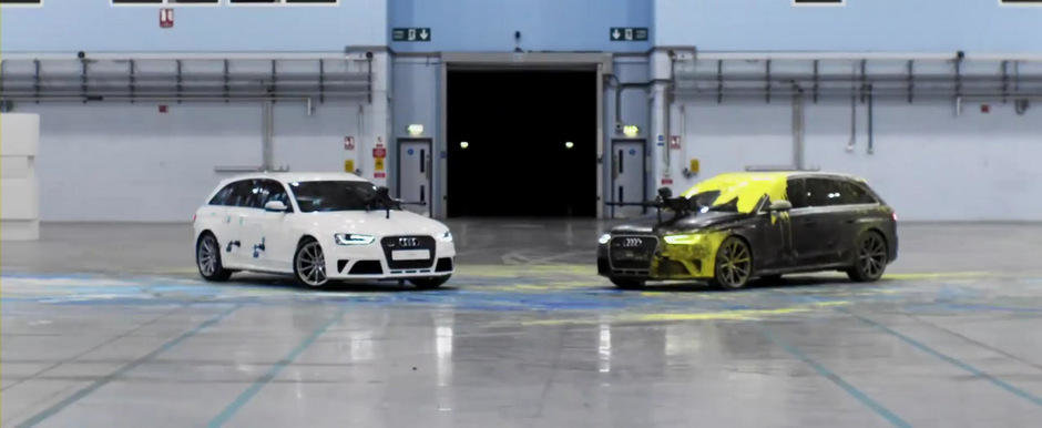 Premiera mondiala in lumea sporturilor: Paintball cu... Audi RS4 Avant