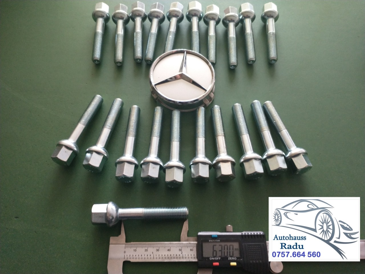 Prezoane lungi Mercedes filet 63 mm M12 