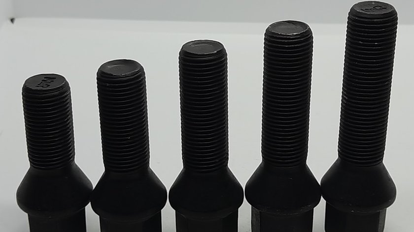 Prezoane negre jante BMW, Mini M14x1.25 diferite lungimi