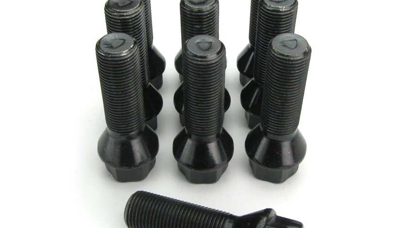 Prezon cu cap conic M14 x 1,25 filet 38mm Negru