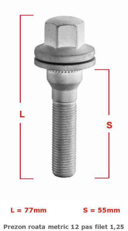 PREZON ROATA METRIC 12 PAS FILET 1,25 55MM – COD P122555R