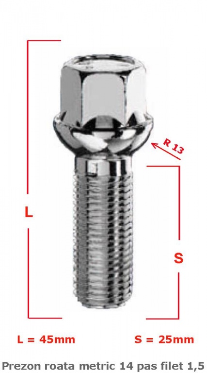 PREZON ROATA METRIC 14 PAS FILET 1,5 20MM SFERIC – COD P141525S