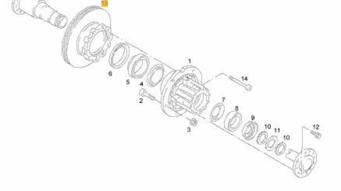 Prezon roata punte spate Man L2000 S-TR 81.45501-0154