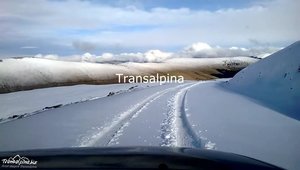 Prima ninsoare pe Transalpina. Drumul a fost acoperit cu zapada!