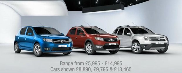 Prima reclama pe 2013 la noile modele Dacia in Anglia