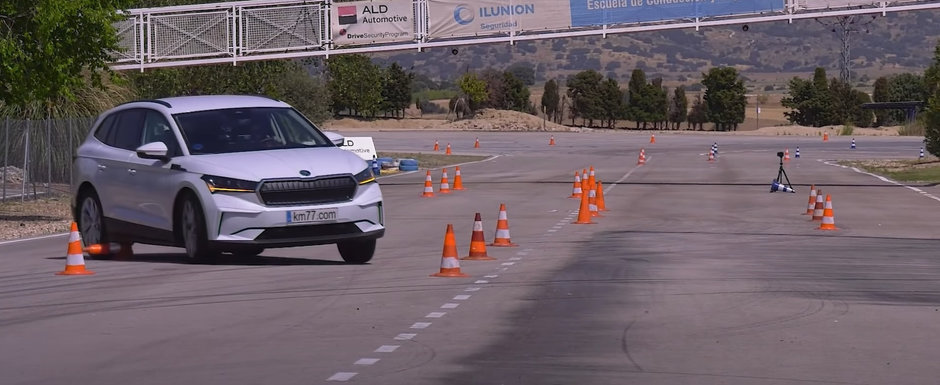 Prima Skoda cu tractiune spate din istoria lumii moderne s-a facut de ras la testul elanului. VIDEO ca sa te convingi si singur