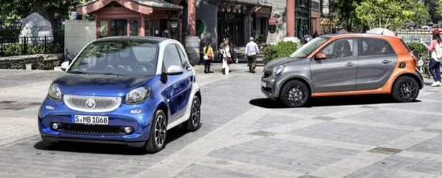 Primele imagini cu noile Smart ForTwo si ForFour