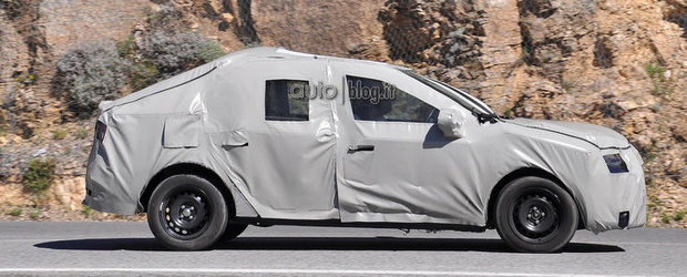 Primele imagini spion cu noua Dacia Logan 2!