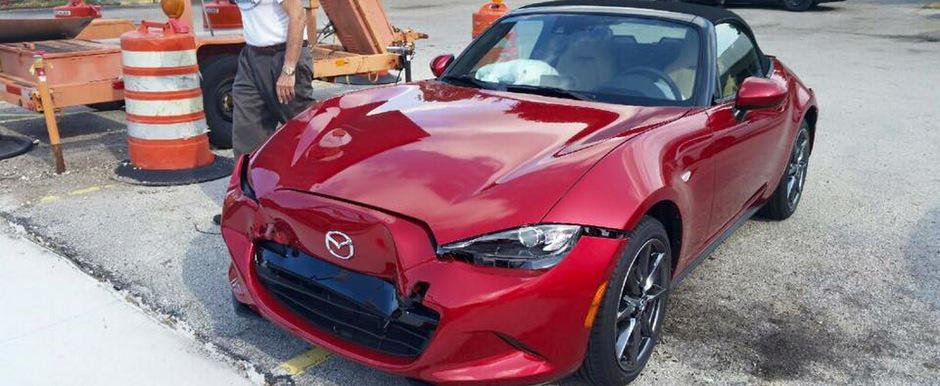 Primul accident cu noua Mazda MX-5 e o poveste cu inceput trist si final fericit