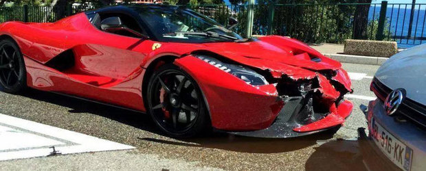 Primul accident cu noul Ferrari LaFerrari. Pagubele sunt semnificative