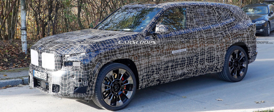 Primul BMW X8 din istorie, surprins in teste pe strazile Germaniei. Cel mai exclusivist SUV al bavarezilor ar putea oferi pana la 750 de cai sub capota Primul BMW X8 din istorie, surprins in teste pe strazile Germaniei. Cel mai exclusivist SUV al bavarezilor ar putea oferi pana la 750 de cai sub capota