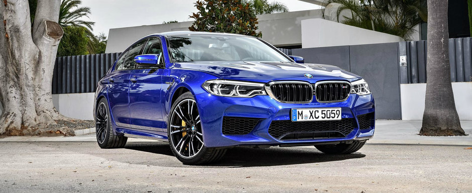 Primul M5 cu 4x4 a debutat oficial. Cum arata si ce poate noul sedan BMW de 600 CP Primul M5 cu 4x4 a debutat oficial. Cum arata si ce poate noul sedan BMW de 600 CP