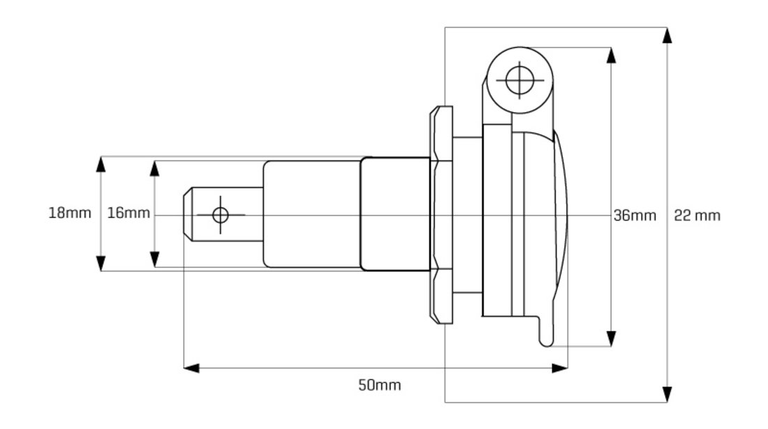 Priză Din 12/24v, Max 15a Carmotion 58137