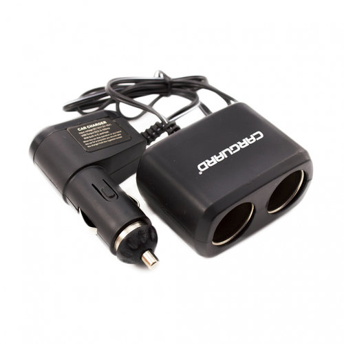 Priză dublă pentru încărcător auto, cu cablu + USB 1A - CARGUARD USC001