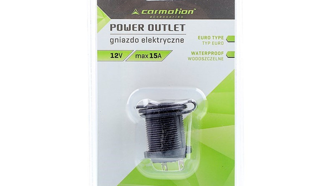 Priză încorporată 12v / 24v Carmotion 58083