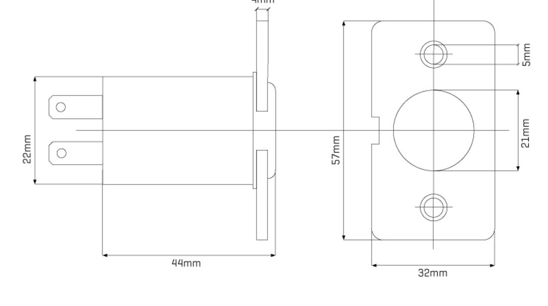 Priza Incorporata Euro 12v Carmotion 86118