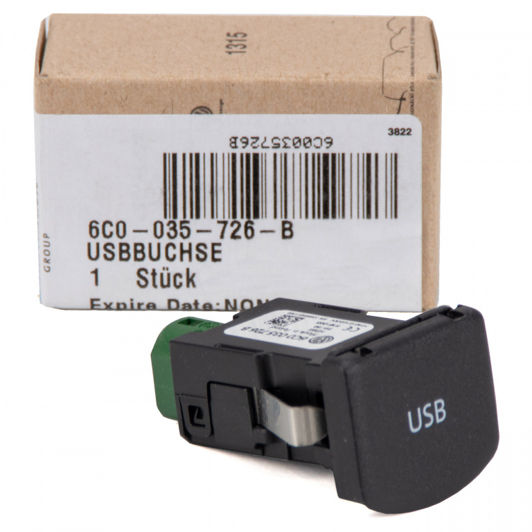 Priza Usb Cu Capac Oe Volkswagen Polo 5 6R 2014→ 6C0035726B