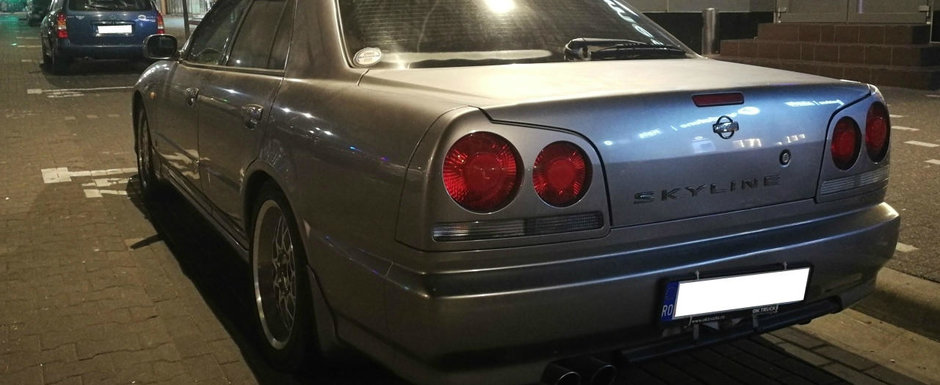 Probabil cea mai rara masina care circula pe strazile din Romania: Nissan Skyline R34 in patru usi Probabil cea mai rara masina care circula pe strazile din Romania: Nissan Skyline R34 in patru usi